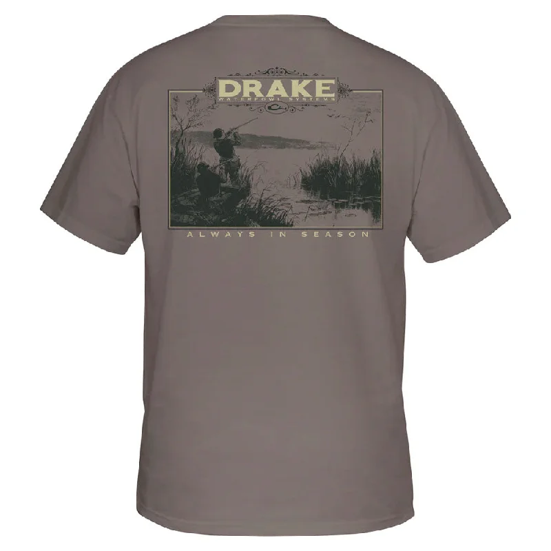 Drake Old Timers T-Shirt- Driftwood