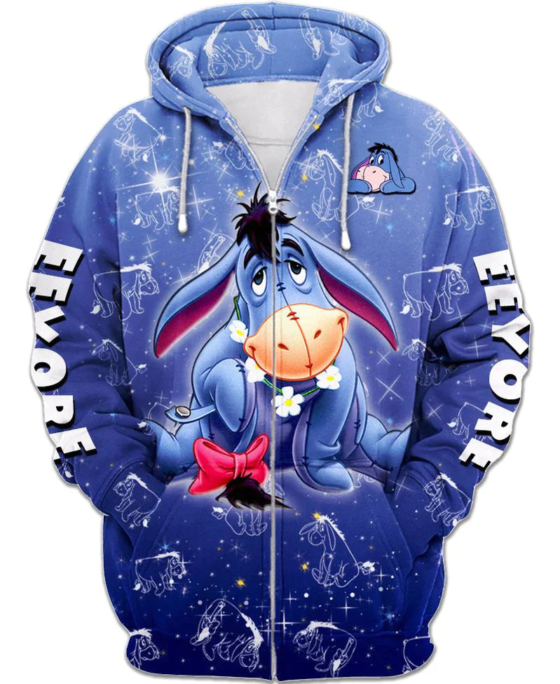 Eeyore Zip Up Hoodie