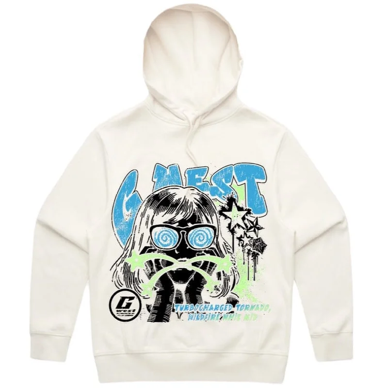 G West Turbo Charge Hoodie (White/Blue/Green)