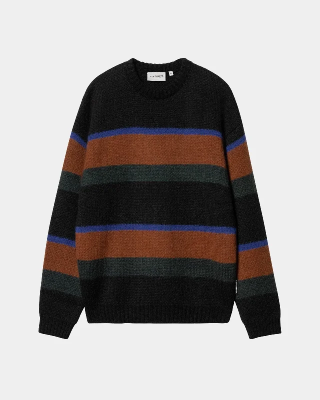 Merton Sweater | Deep Hamilton Brown Sundling Stripe