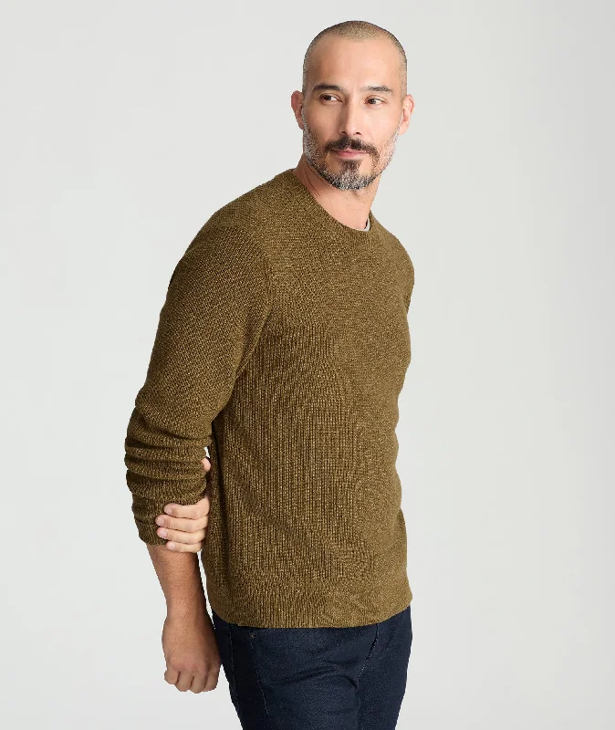 Ribbed Crewneck Sweater