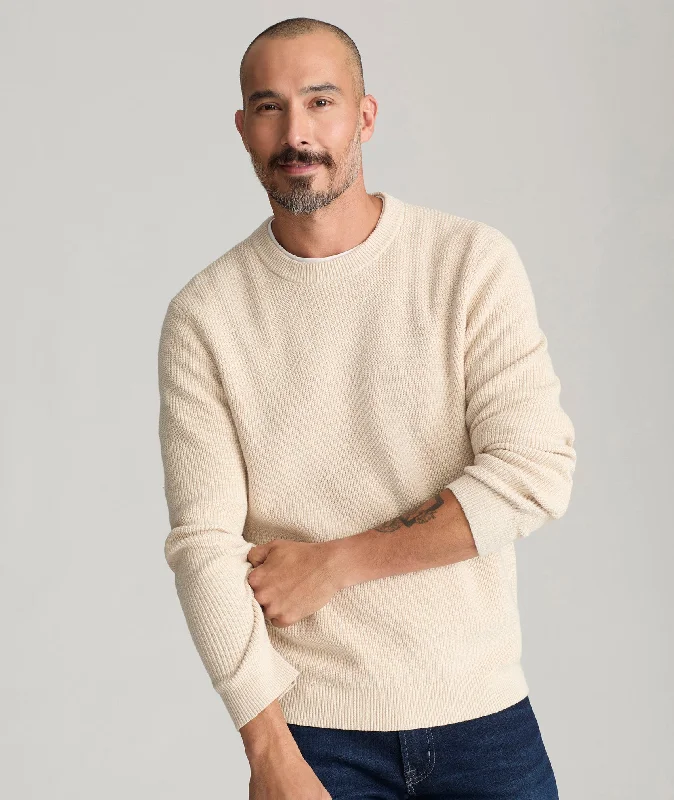 Ribbed Crewneck Sweater