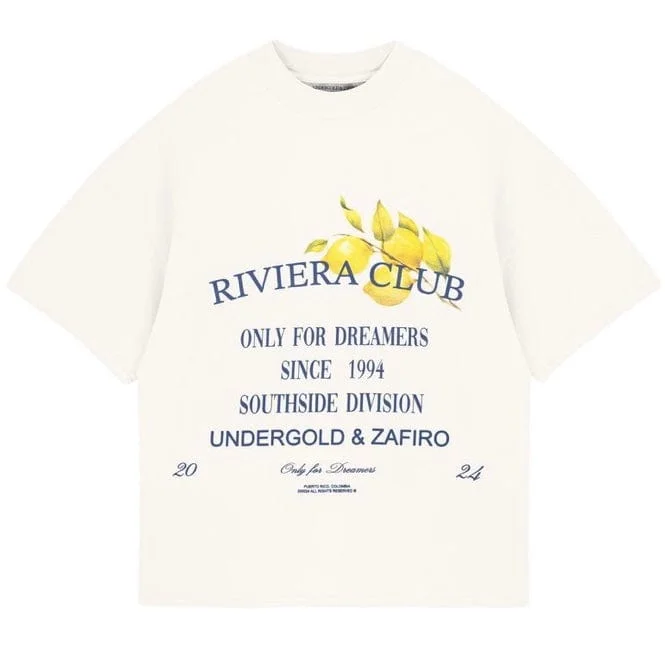 Undergold Riviera Colonial Boxy T Shirt (White)