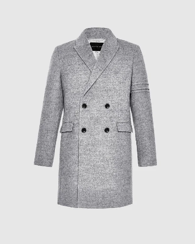 Baby Alpaca Double Breasted Overcoat