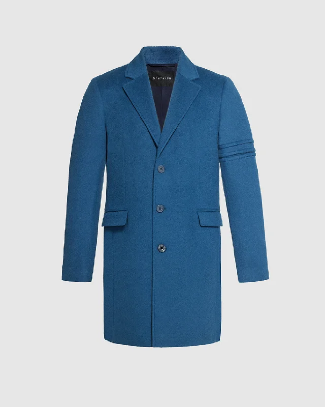 Baby Alpaca Notched Lapel Overcoat