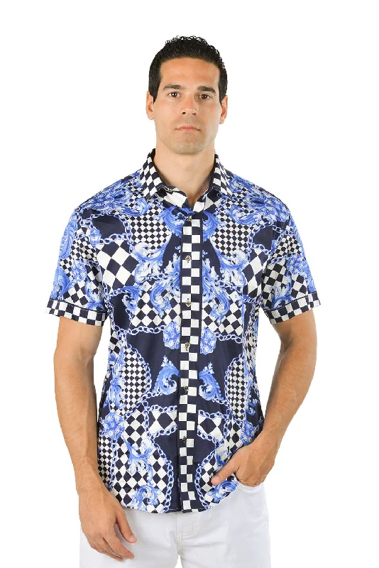 BAROQUE CHECKER Short Sleeve Shirt