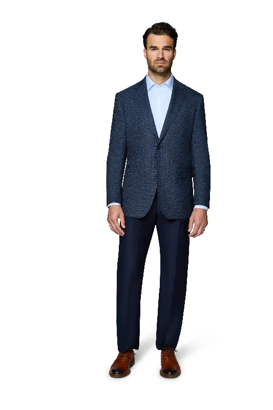 Berragamo Wool Sport Coat Modern Fit - Blue Check