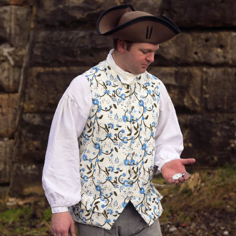 Block Printed 1770's Waistcoat