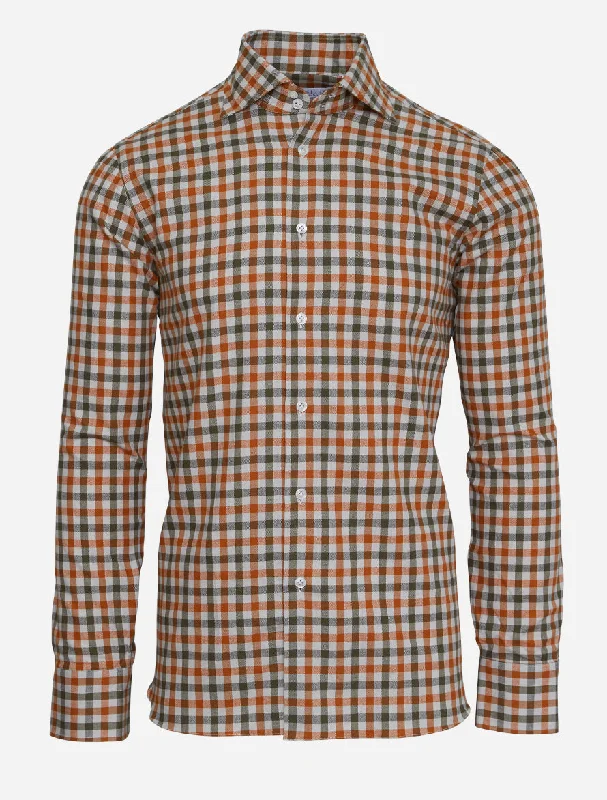 Brushed Twill Check Shirt