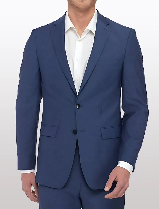 Blue Men's Slim Fit Stretch Suit Separates Jacket