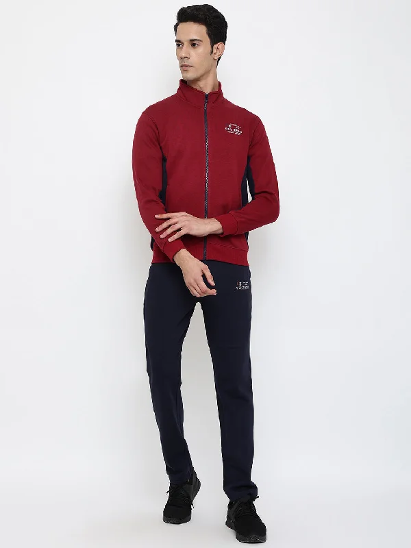 Men Maroon Tracksuit