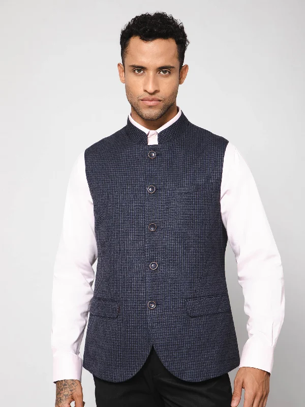 Men Navy Waist Coat