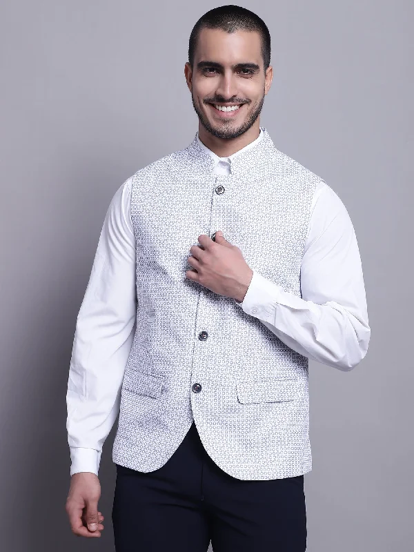 Men White Waist Coat