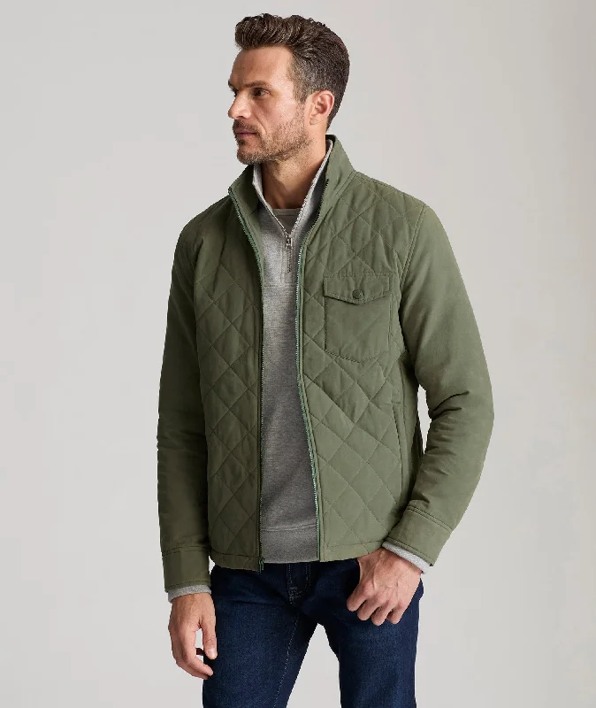 Water-Resistant Quilted City Jacket