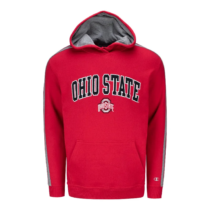 Ohio State Buckeyes Super Fan Striped Sweatshirt