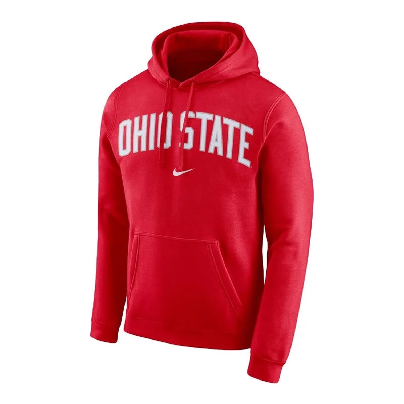 Ohio State Buckeyes Nike Arch Logo Club Fleece Scarlet Hoodie