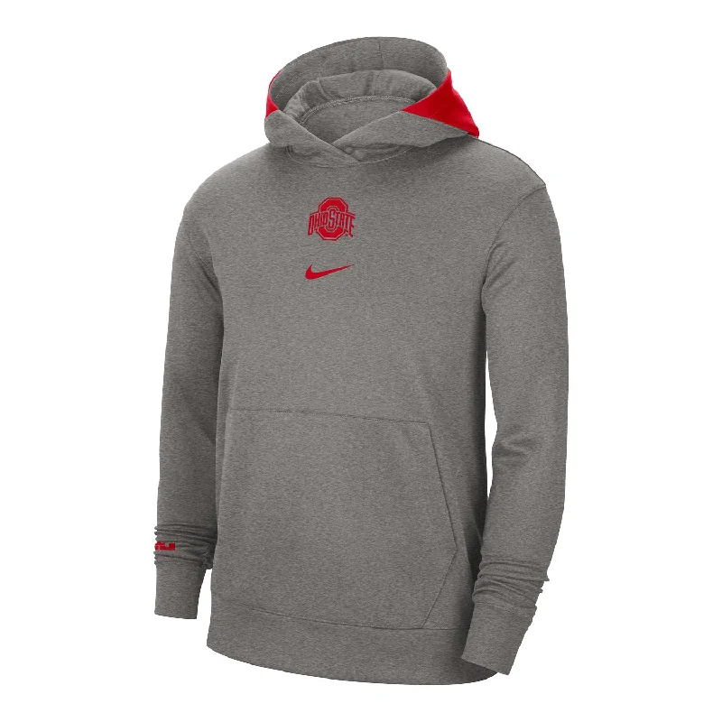 Ohio State Buckeyes Nike Basketball Spotlight Gray Hoodie