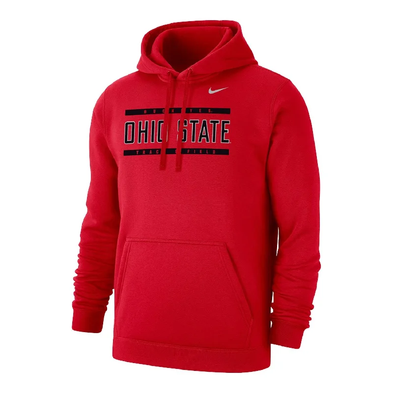 Ohio State Buckeyes Nike Track & Field Club Fleece Scarlet Hoodie