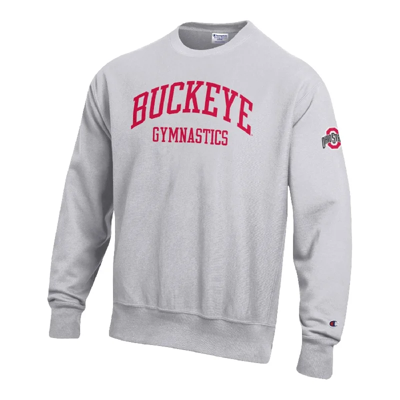 Ohio State Buckeyes Champion Gymnastics Gray Crew Neck Sweatshirt