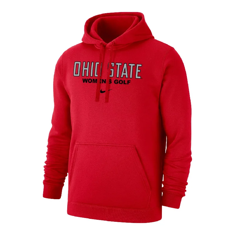 Ohio State Buckeyes Women's Golf Club Fleece Scarlet Hooded Sweatshirt