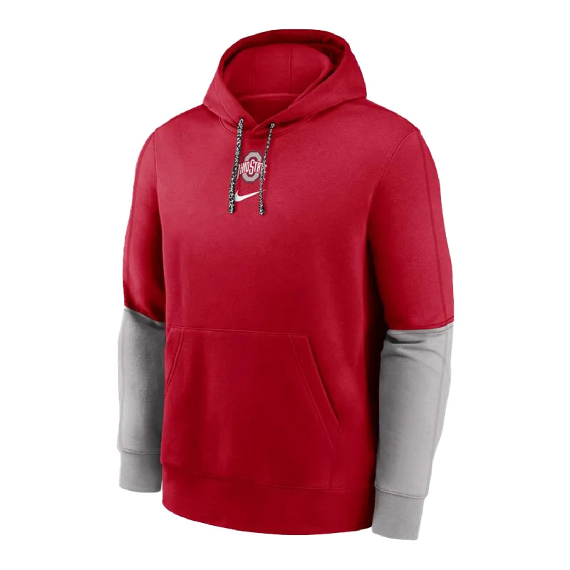 Ohio State Buckeyes Nike Sideline Club Scarlet Sweatshirt