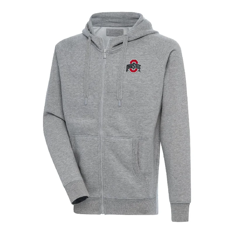 Ohio State Buckeyes Victory Full Zip Gray Sweatshirt