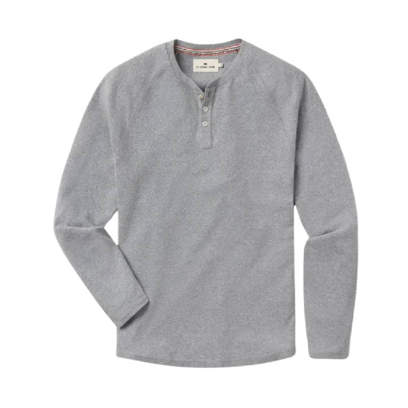 Puremeso Raglan Henley - Athletic Grey