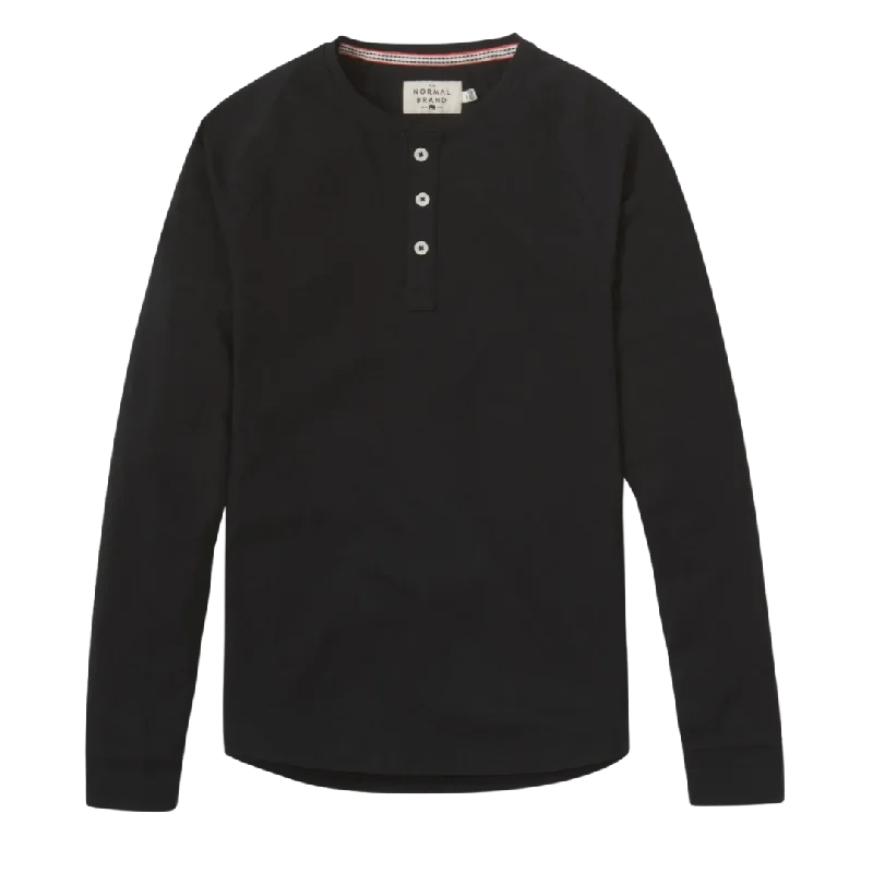 Puremeso Raglan Henley - Black