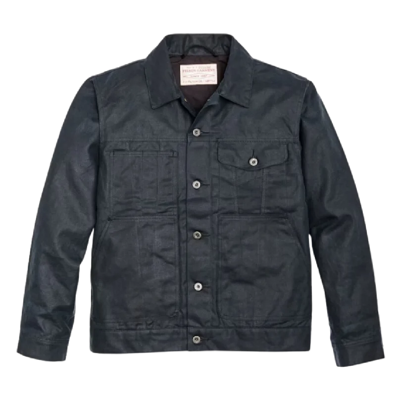 Tin Cloth Short Lined Cruiser Jacket - Service Blue