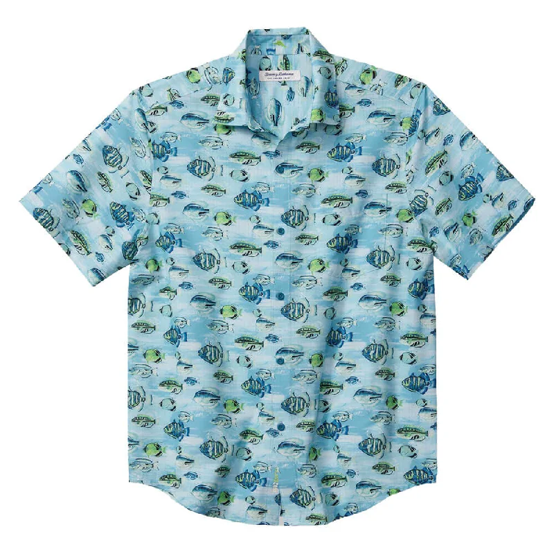 Tommy Bahama IslandZone Bahama IslandZone Coast Fintastic Camp Shirt - Tidal Lagoon