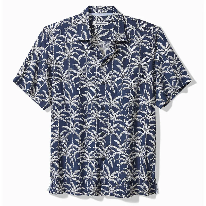 Tommy Bahama Palm Party Camp Shirt - Bering Blue