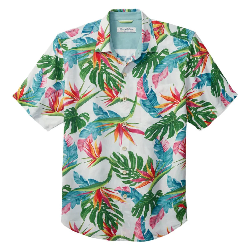 Tommy Bahama Veracruz Cay Tropic Toss Camp Shirt - White