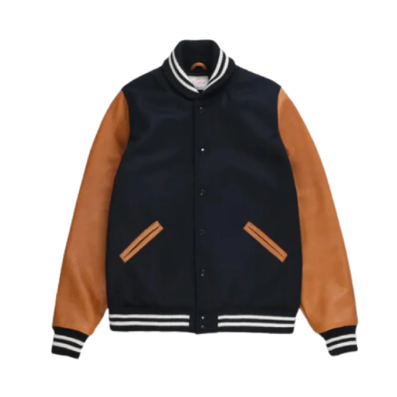 Varsity Jacket - Black & Rust