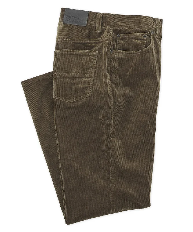 Westport Black Stretch Cord 5-Pocket Pant