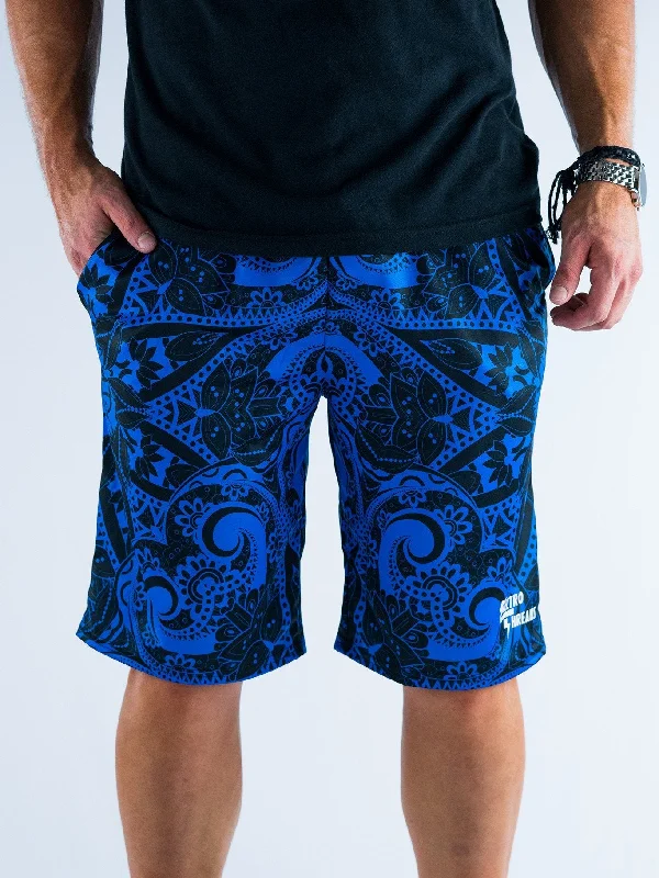 Blue Mandala Shorts