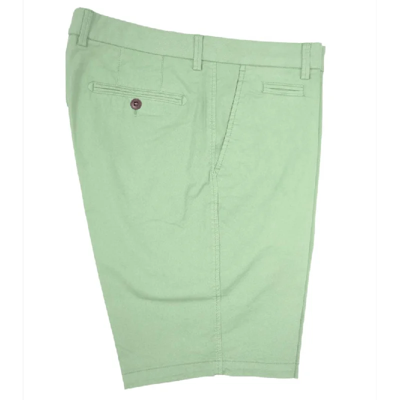 Broken Twill Stretch Cotton Shorts in Dusty Green by Ballin