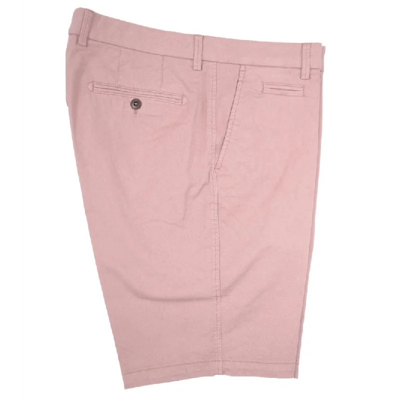 Broken Twill Stretch Cotton Shorts in Dusty Rose by Ballin