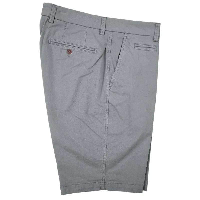 Broken Twill Stretch Cotton Shorts in Grey by Ballin