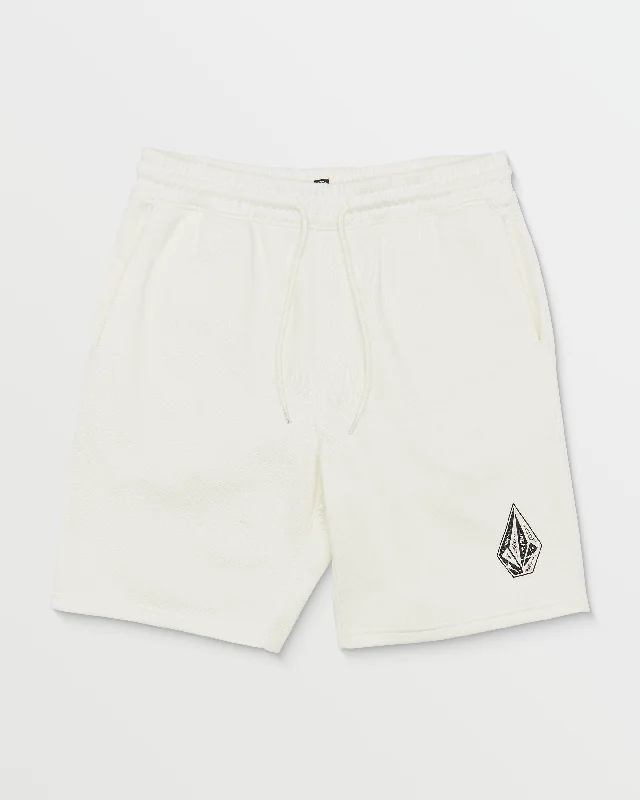 Cement Fleece Shorts - Off White Heather