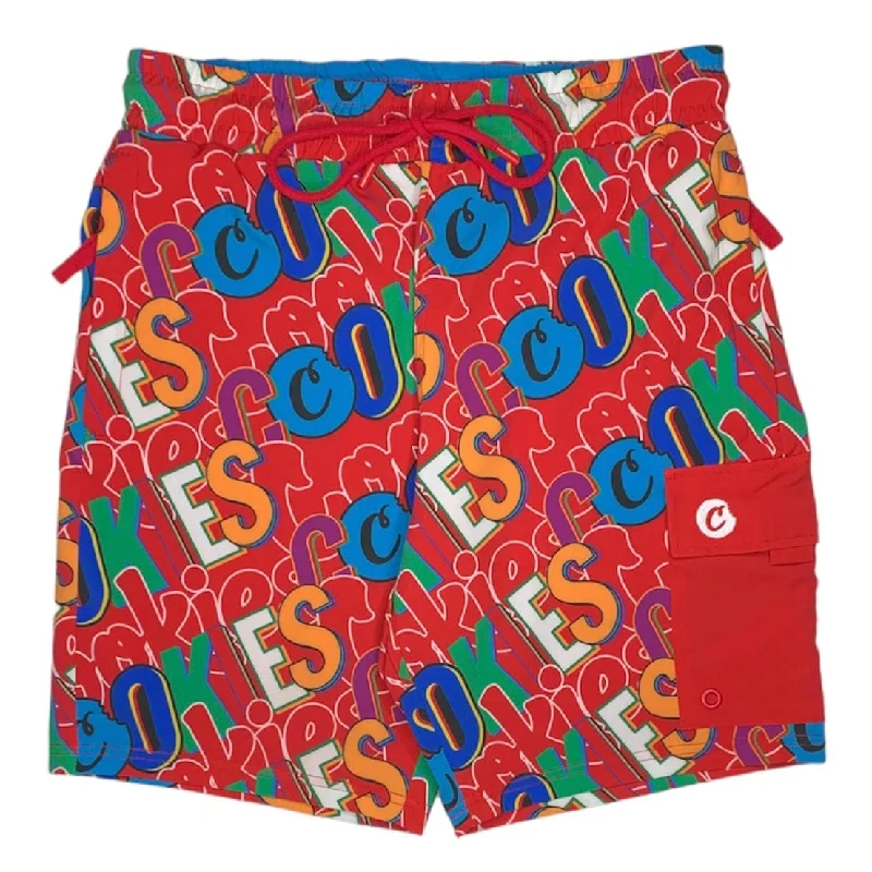 Cookies On The Block Swim Trunk (Red) CM232BTS01