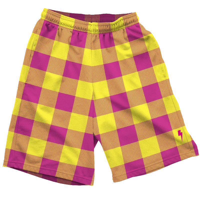 Neon Pink & Yellow  Shorts