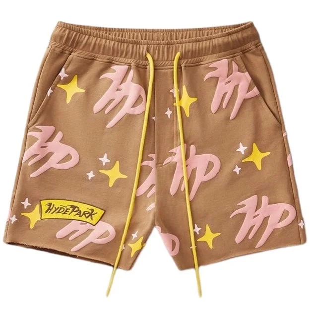 Hyde Park Puff The Magic Pattern Shorts (Brown)