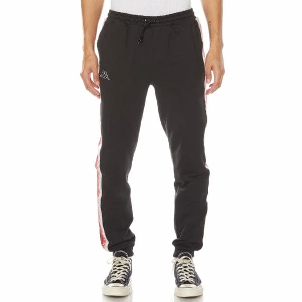 Kappa Logo Tape Danira Trackpants (Black/Grey/Red) 321C4UW