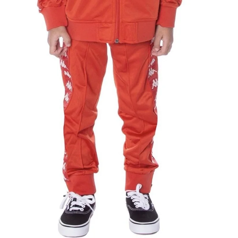 Kids Kappa Banda Rastoriazz Trackpants Red/White