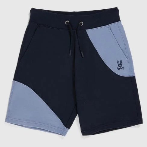 KIds Psycho Bunny Kenny Sweatshort (Navy) B0R933Y1FT