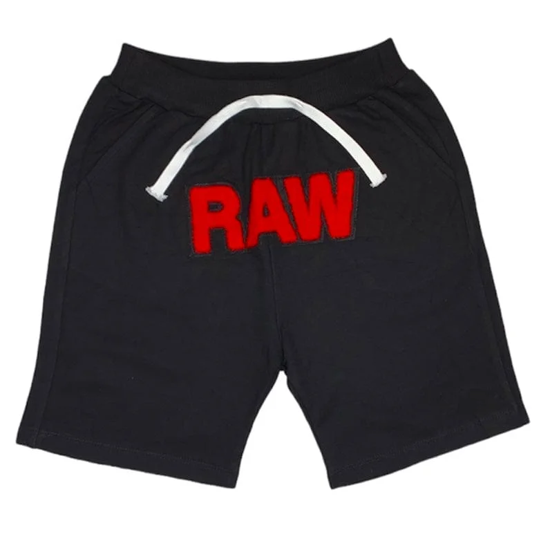 Kids Rawyalty Fleece Short (Black) - RKC005