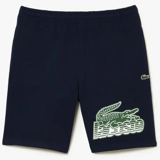 Lacoste Unbrushed Cotton Fleece Short (Navy Blue) GH5086-51