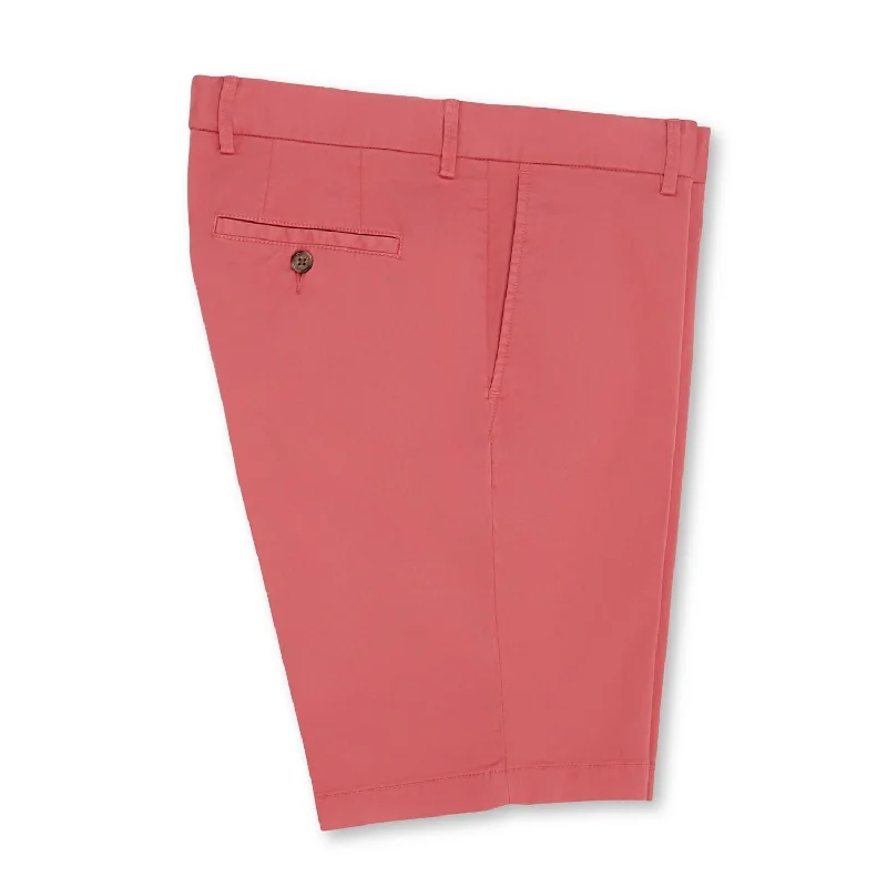 Microsanded Stretch Twill Shorts in Nantucket Red by Scott Barber