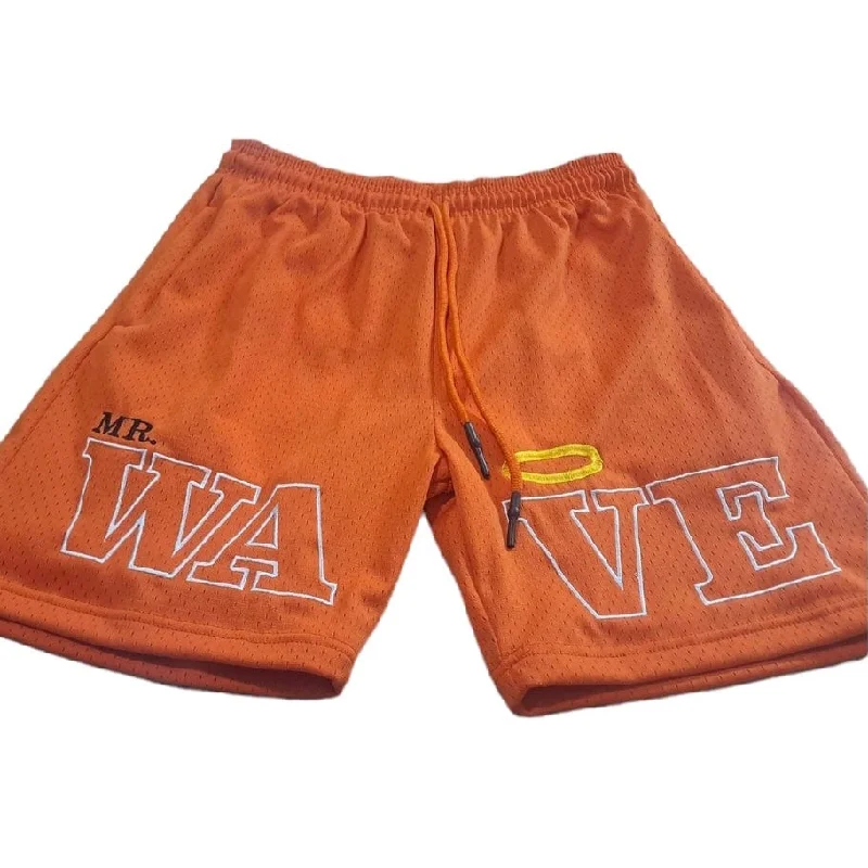 Mr.Wave Wave Mesh Shorts (Orange)