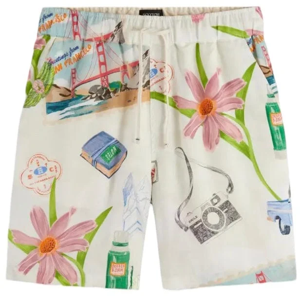 Scotch & Soda Fave Printed Bermuda Short (On The Road) 179170